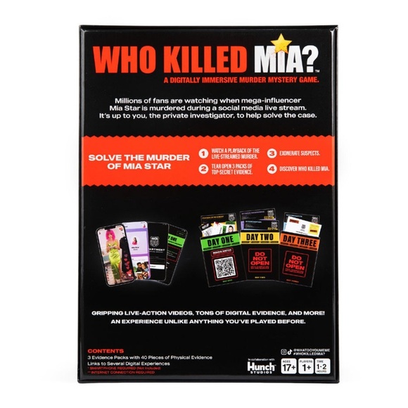 *NEW* Who Killed Mia? A Digitally Immersive Murder Mystery Card Game - Picture 14 of 14